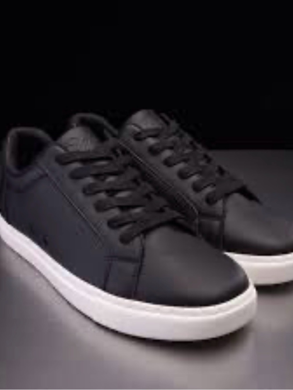 Fuego Black Low-Top Dance Sneakers, Size 8.5 (Men); 9.5 (Women)